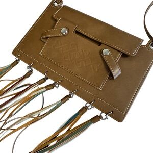 Brown Fringe Crossbody Bag